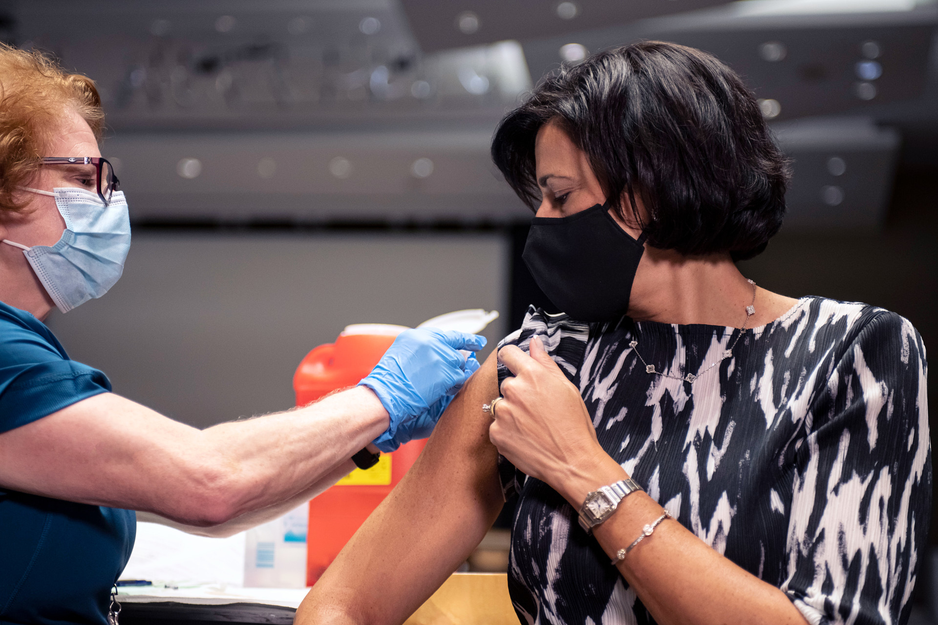 rochelle walensky receiving flu vaccine brandon clifton atlanta photographer